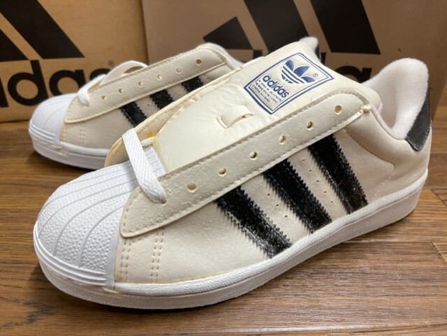 1990s 韓国製 デッドストック ビンテージ■US6 (24cm)■ADIDAS アディダス スーパースター3 SUPER STAR 3 90年代 90sホワイト ネイビー_画像1