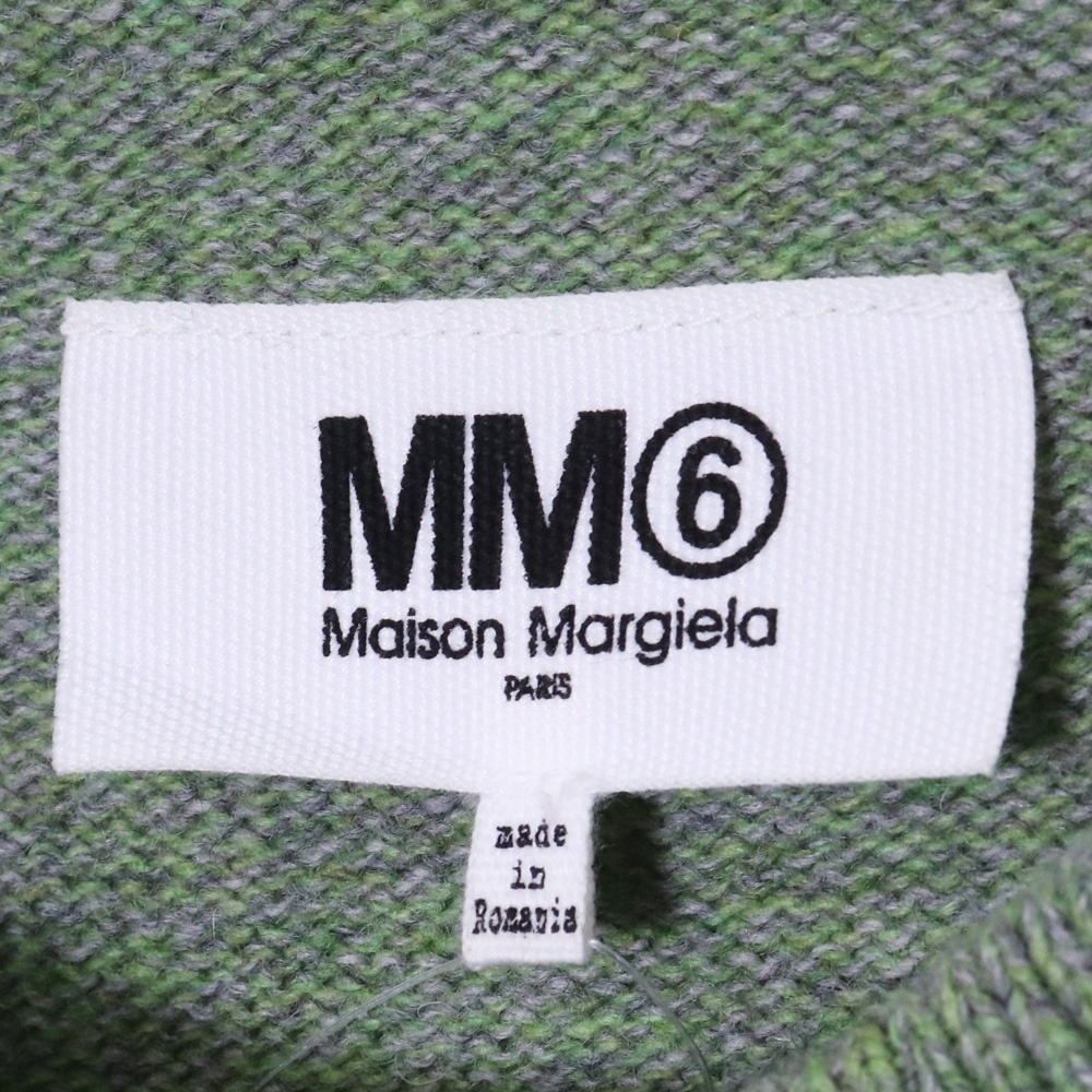 MM6 MAISON MARGIELA Wool dress Sサイズ グリーン S52CT0626 S17772-001F エムエムシックスメゾンマルジェラ ウールドレス_画像4