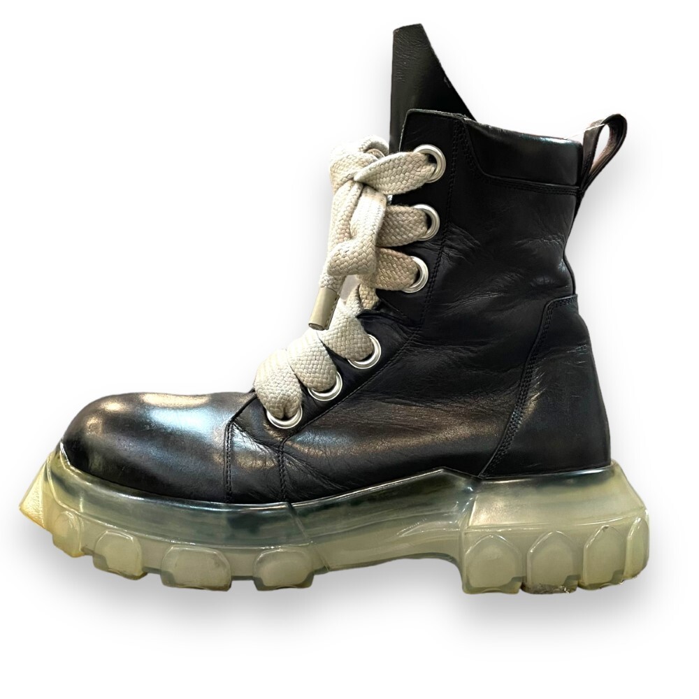 RICK OWENS Jumbo Lace Bozo Tractor Boots ブーツ 43 ブラック 01B1887 リックオウエンス ジャンボ シューレース_画像2