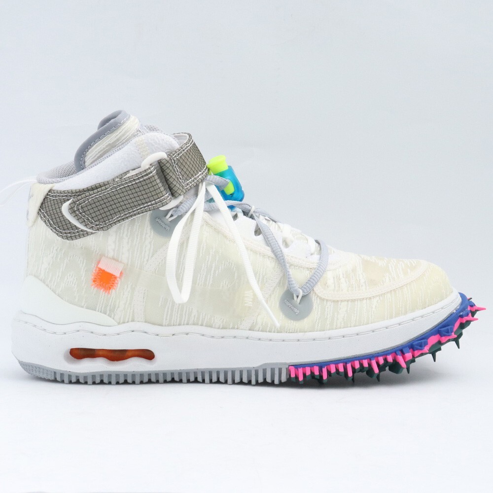 27cm NIKE × OFF-WHITE Air Force 1 Mid White DO6290-100 ナイキ オフホワイト エアフォース1 ミッド コラボ スニーカー_画像2