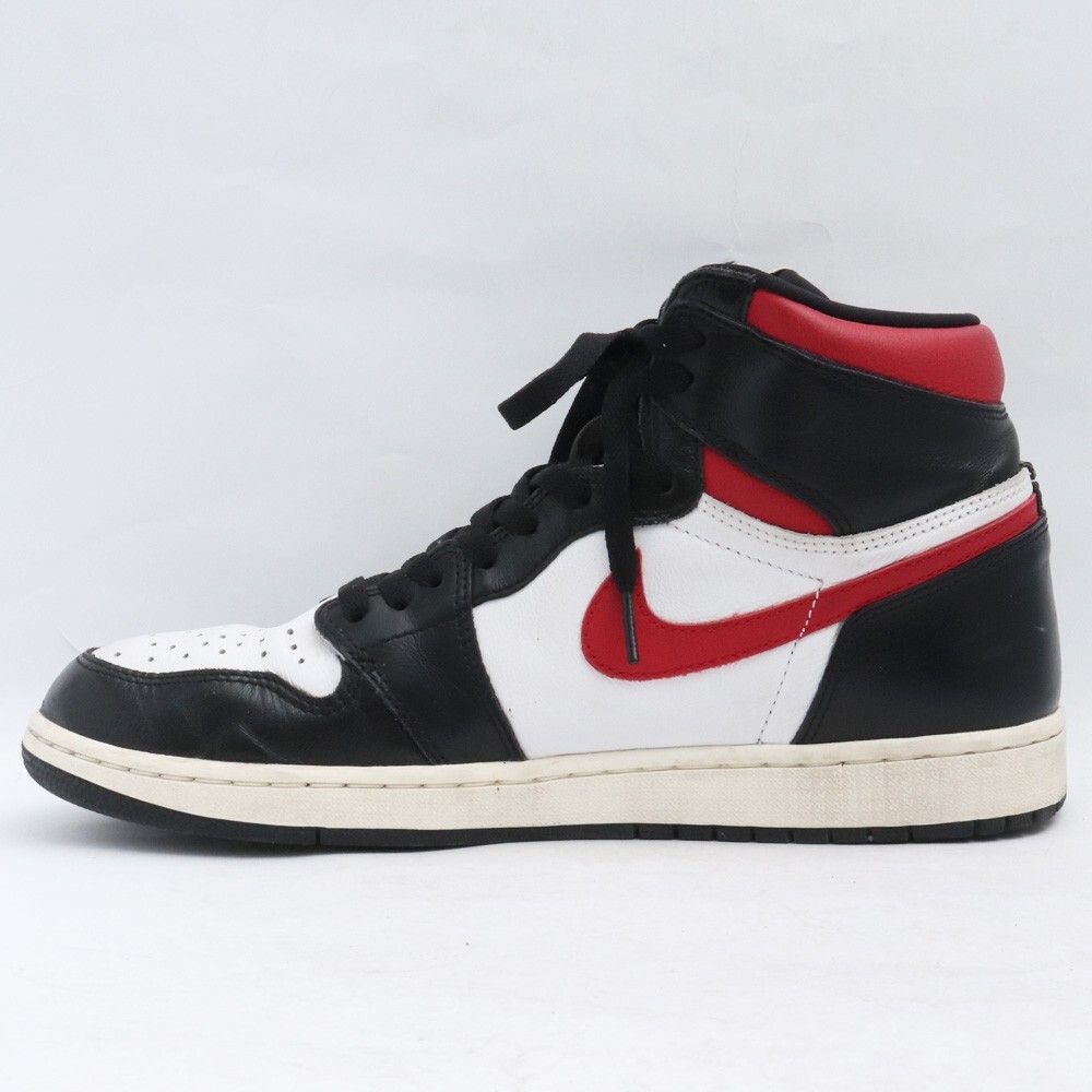 28cm NIKE Air Jordan 1 Retro High Black/White/Sail/Gym Red 555088-061 ナイキ エアジョーダンワン レトロ ハイ スニーカー_画像3