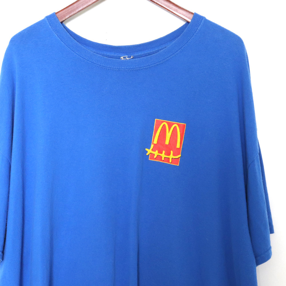 CACTUS JACK × MCDONALD'S プリントTシャツ XXLサイズ ブルー カクタスジャック マクドナルド 半袖カットソー_画像3