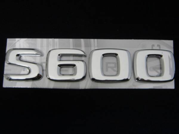 ベンツ　クロームメッキトランクエンブレム S600 W140_画像1