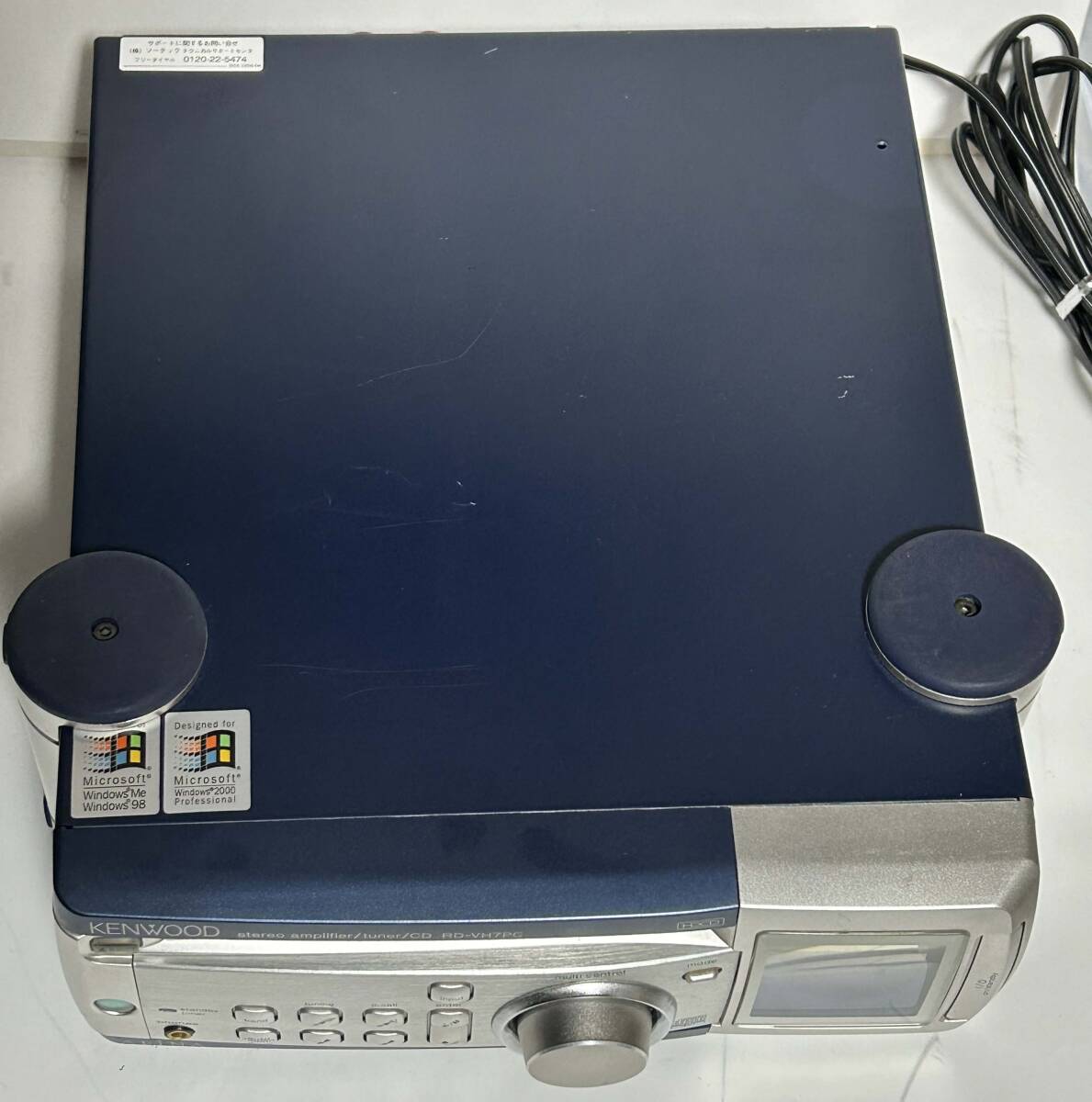 [ジャンク品・CD不良・アンプ部良好・部品欠損有り] KENWOOD／ケンウッド CD／チューナー・アンプ RD-VH7PC_画像6