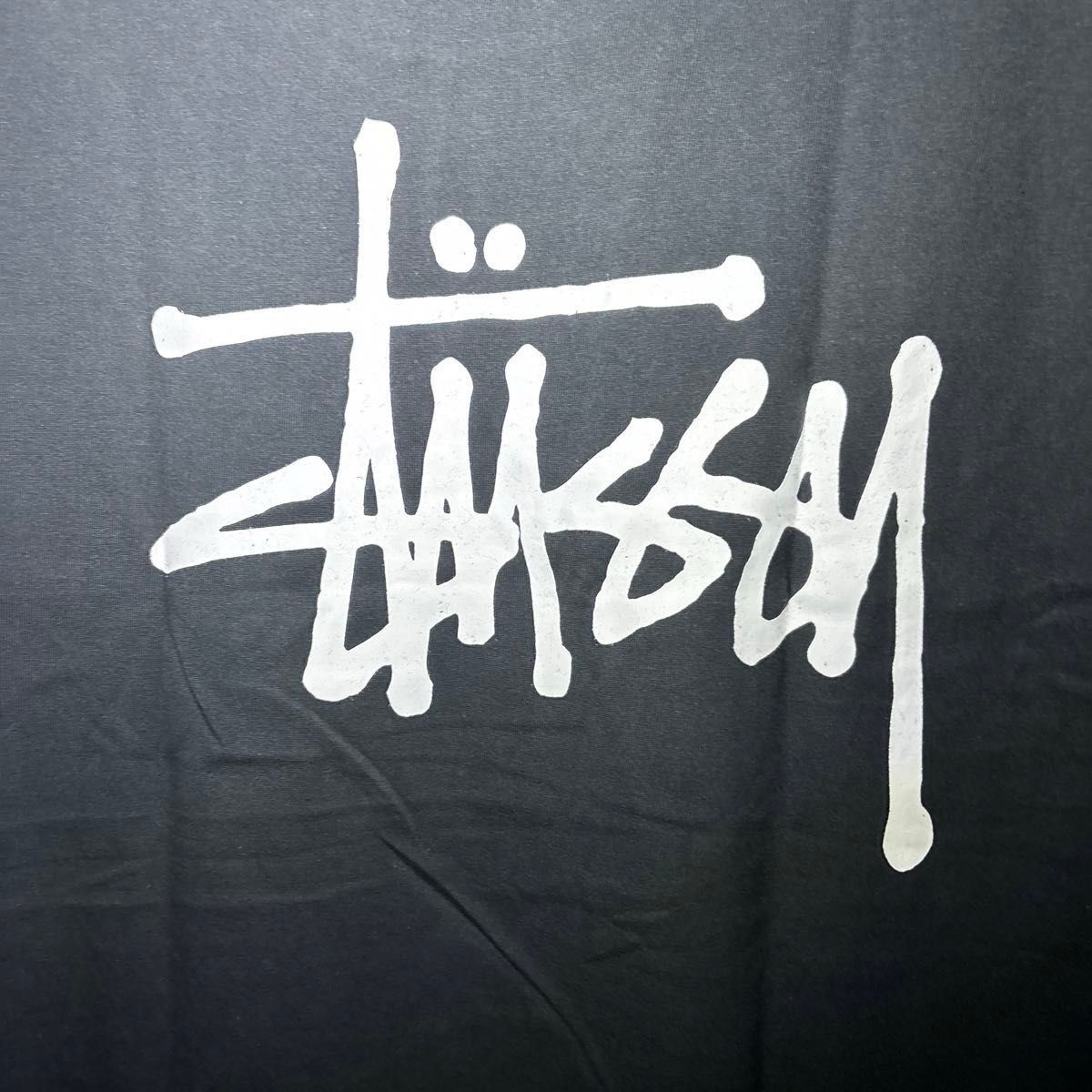 ステューシー ベーシック BASIC STUSSY Tシャツ Lサイズ ブラック