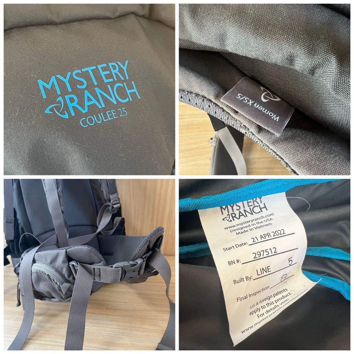 【大人気】MYSTERY RANCH COULEE25 GRAY ミステリーランチ クーリー25 リュック シャドームーン レディース メンズ兼用 バッグパック_画像8