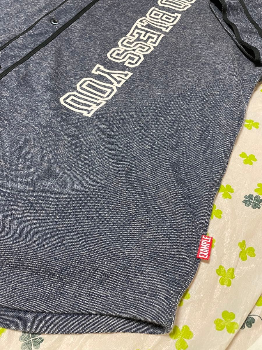 EXAMPLE ベースボールシャツ デニム XL MFC STORE GOD BLESS YOU EXAMPLE ベースボールシャツ デニム XL MFC STORE GOD BLESS YOU