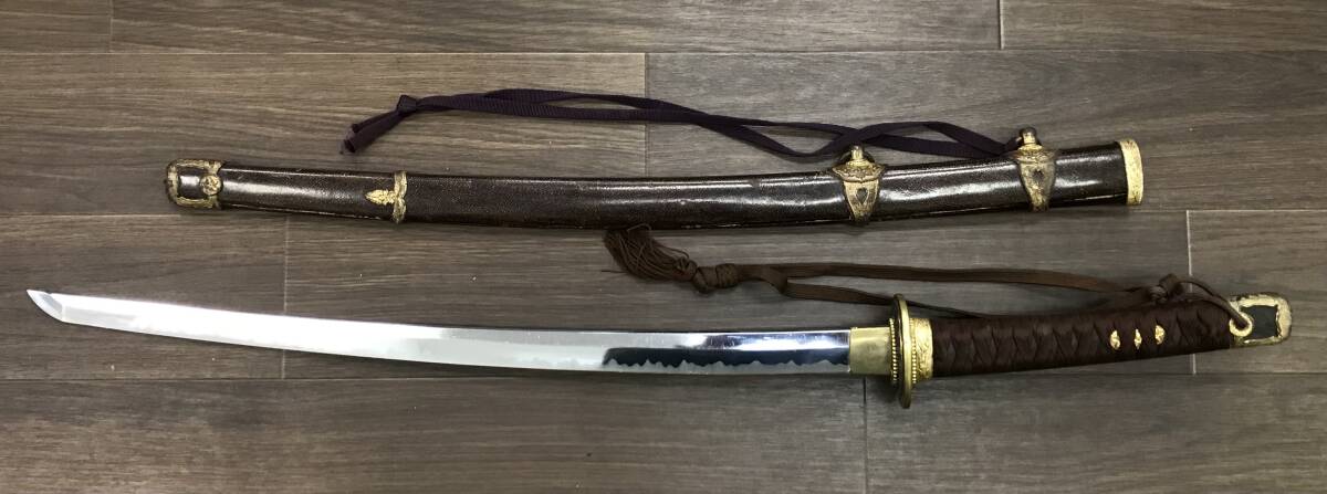 0430-04* иммитация меча 9 4 тип боевой меч японский меч . ножны рисунок - Baki порез перо гарда меча глаз . глаз гвоздь копия суша армия общая длина примерно 91cm
