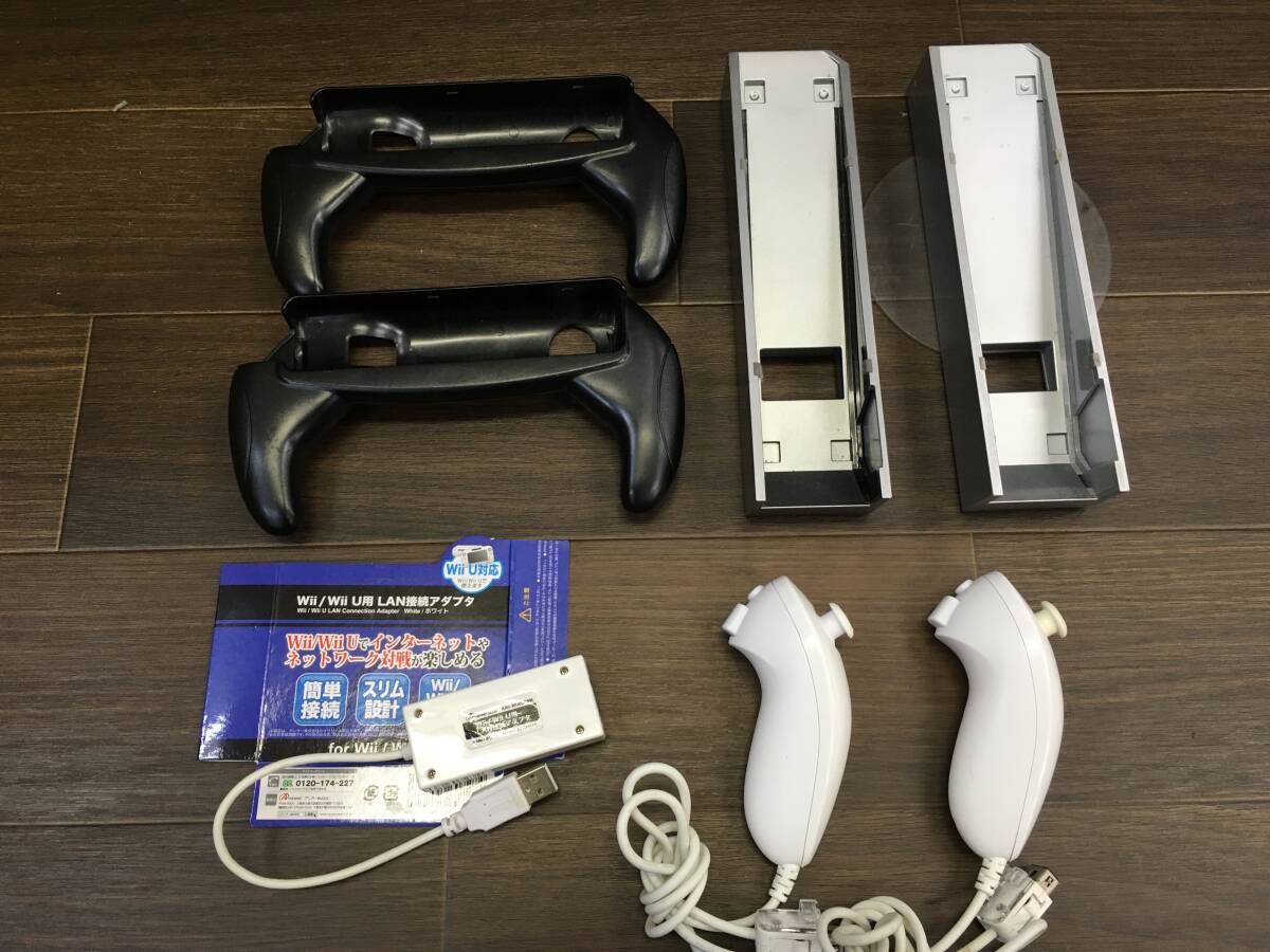 0510-101* Junk Nintendo WiiU Wii body Wii steering wheel Wii remote control nn tea k together soft 21 point that time thing electrification * operation not yet verification 