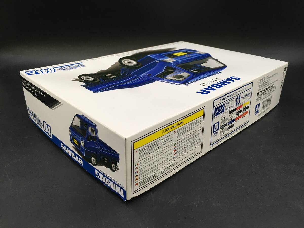 0514-105☆組立途中 スバル TT2 サンバートラック WR ブルーリミテッド '11 ザモデルカー 1/24 箱有り 説明書有り プラモデル アオシマ_画像9