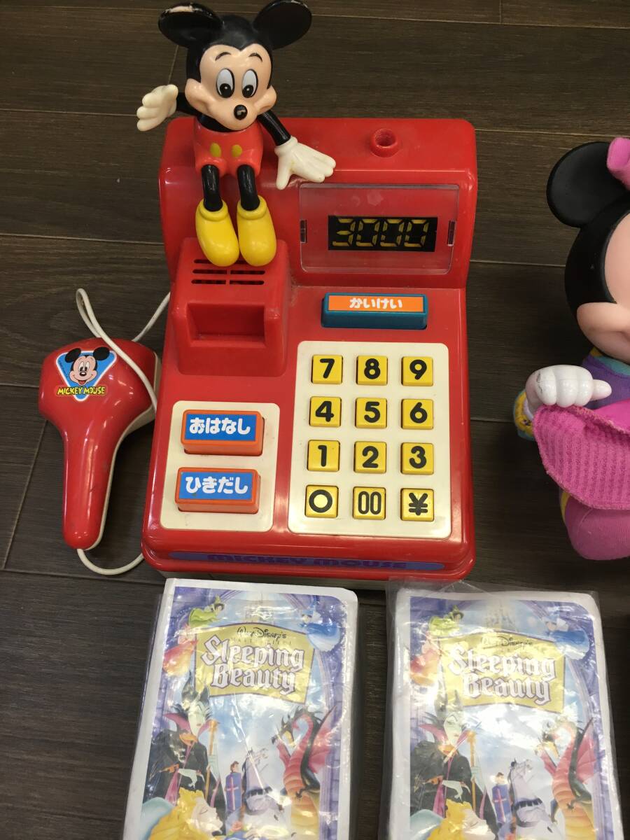 0516-102* Junk Disney Mickey Mouse resistor figure yo-yo- toy Showa Retro that time thing electrification * operation not yet verification * simple packing 