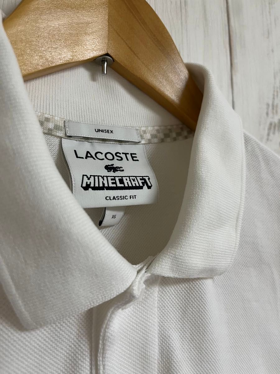 【LACOSTE×Minecraft】美品！レア出品！限定！ポロシャツ♪S相当！女性にもぜひ