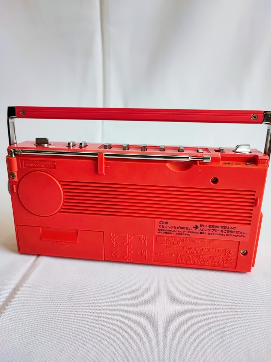 TOSHIBA RT-F33 ラジオカセットレコーダー ラジカセ 昭和レトロ 当時物 コレクション おまけ 懐中電灯 FF-205 東芝 レトロ カセット(050912_画像5
