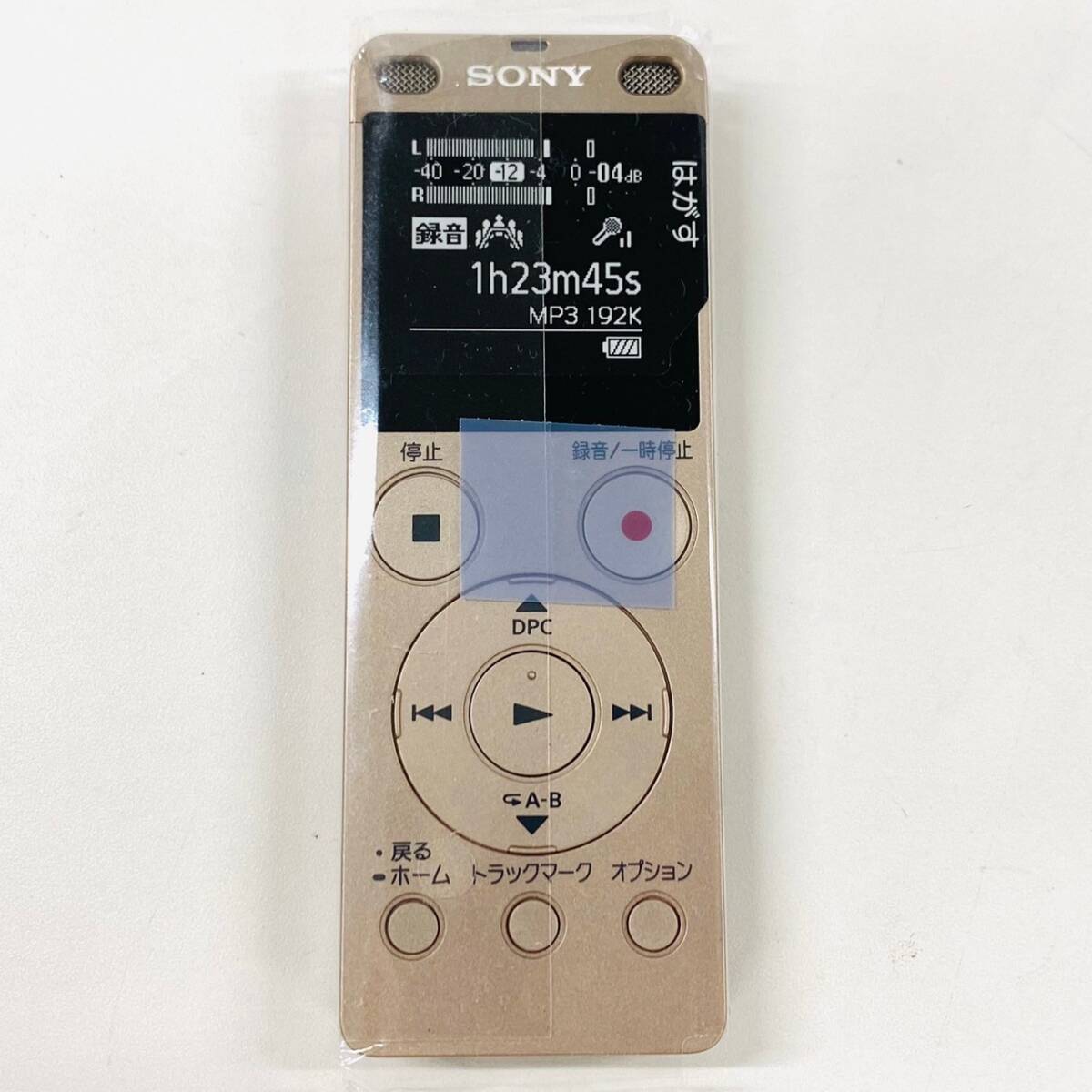 J618-Z13-250 ◎ 【未使用】 SONY ソニー ステレオ ICレコーダー FMチューナー付き ゴールド ボイスレコーダー ICD-UX560F 録音機 ④の画像2