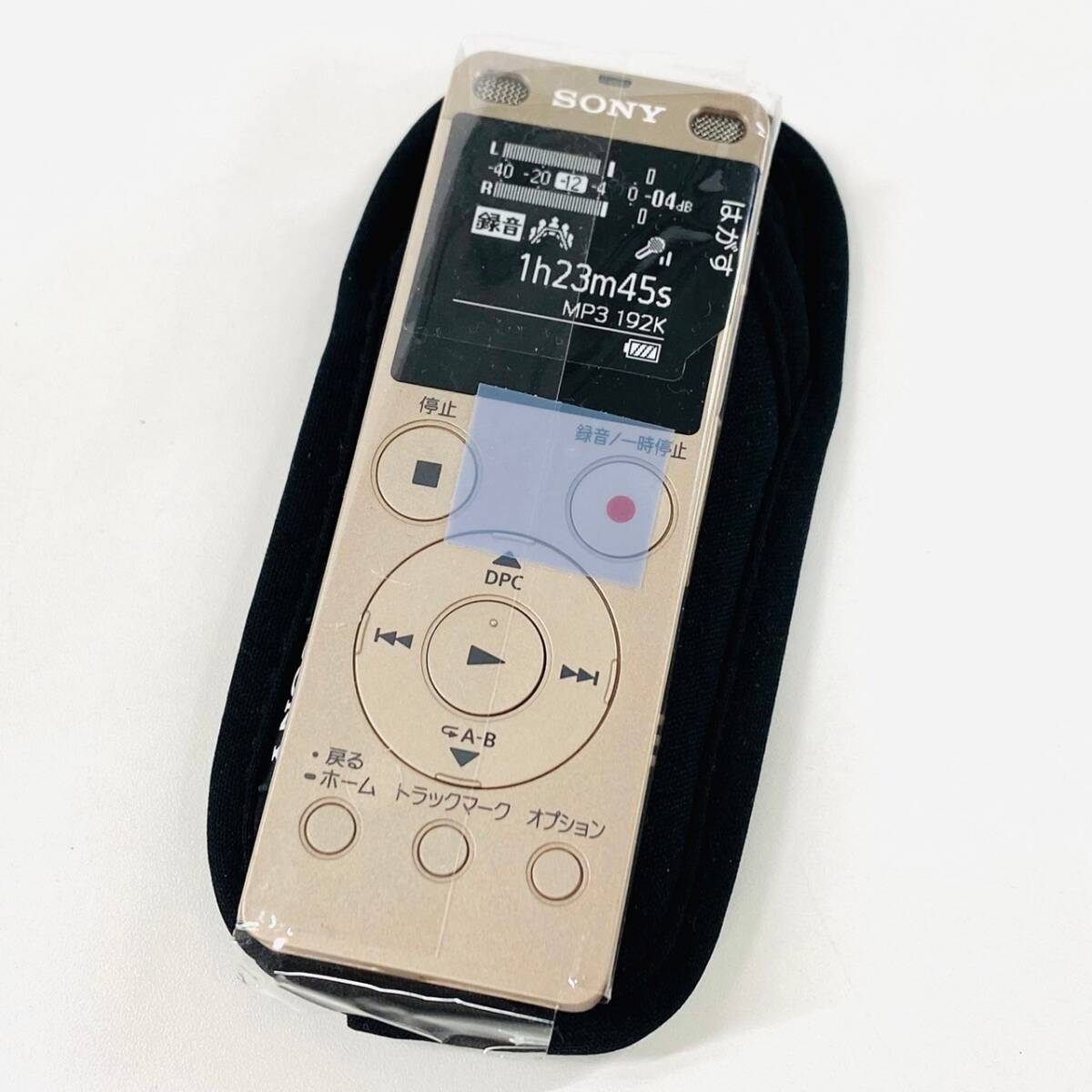 J618-Z13-250 ◎ 【未使用】 SONY ソニー ステレオ ICレコーダー FMチューナー付き ゴールド ボイスレコーダー ICD-UX560F 録音機 ④の画像1