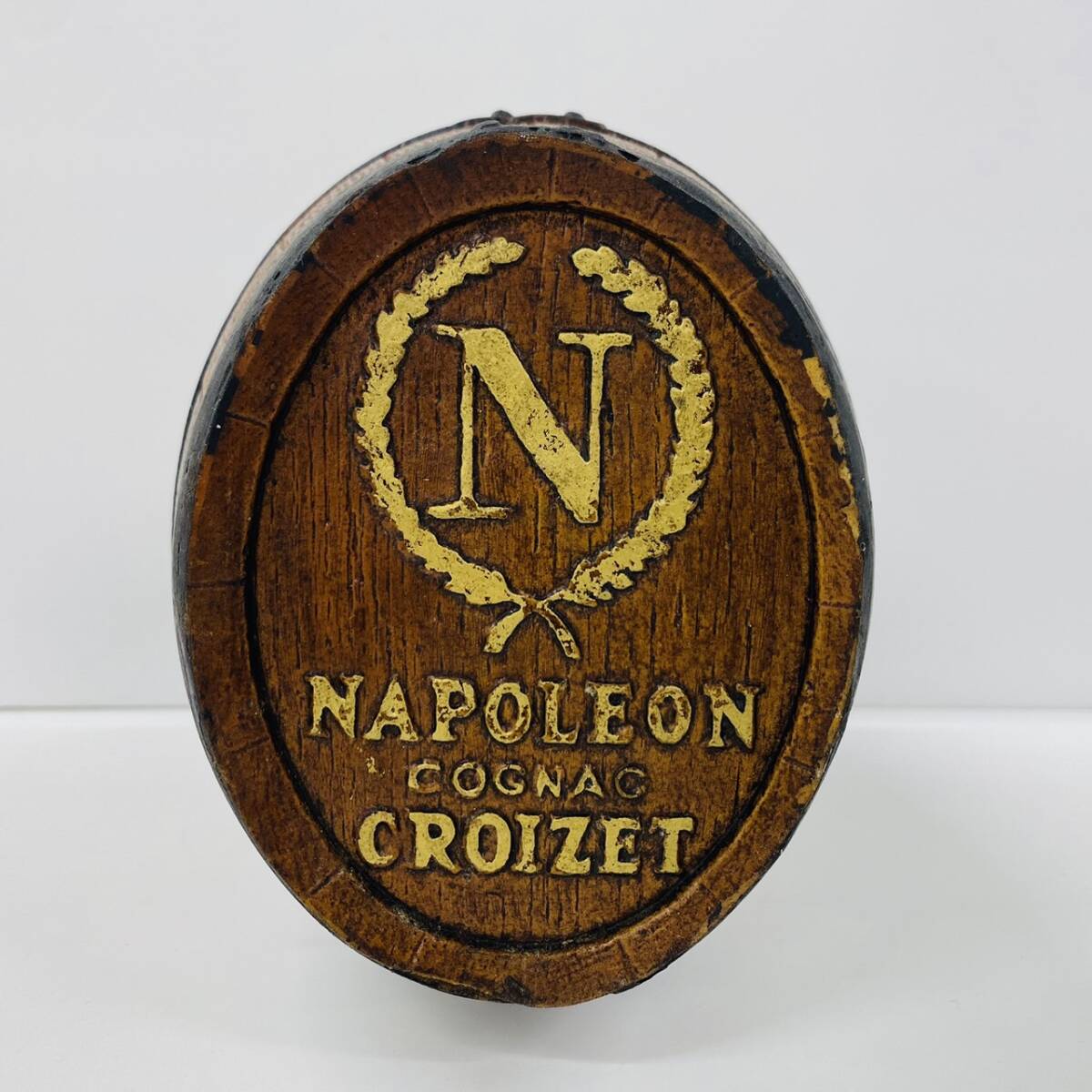 K258-Z14-256 CROIZET COGNAC NAPOLEON 40% 700ml ブランデー クロアーゼ コニャック ナポレオン 古酒 酒 コニャック 樽 重量約1767gの画像4