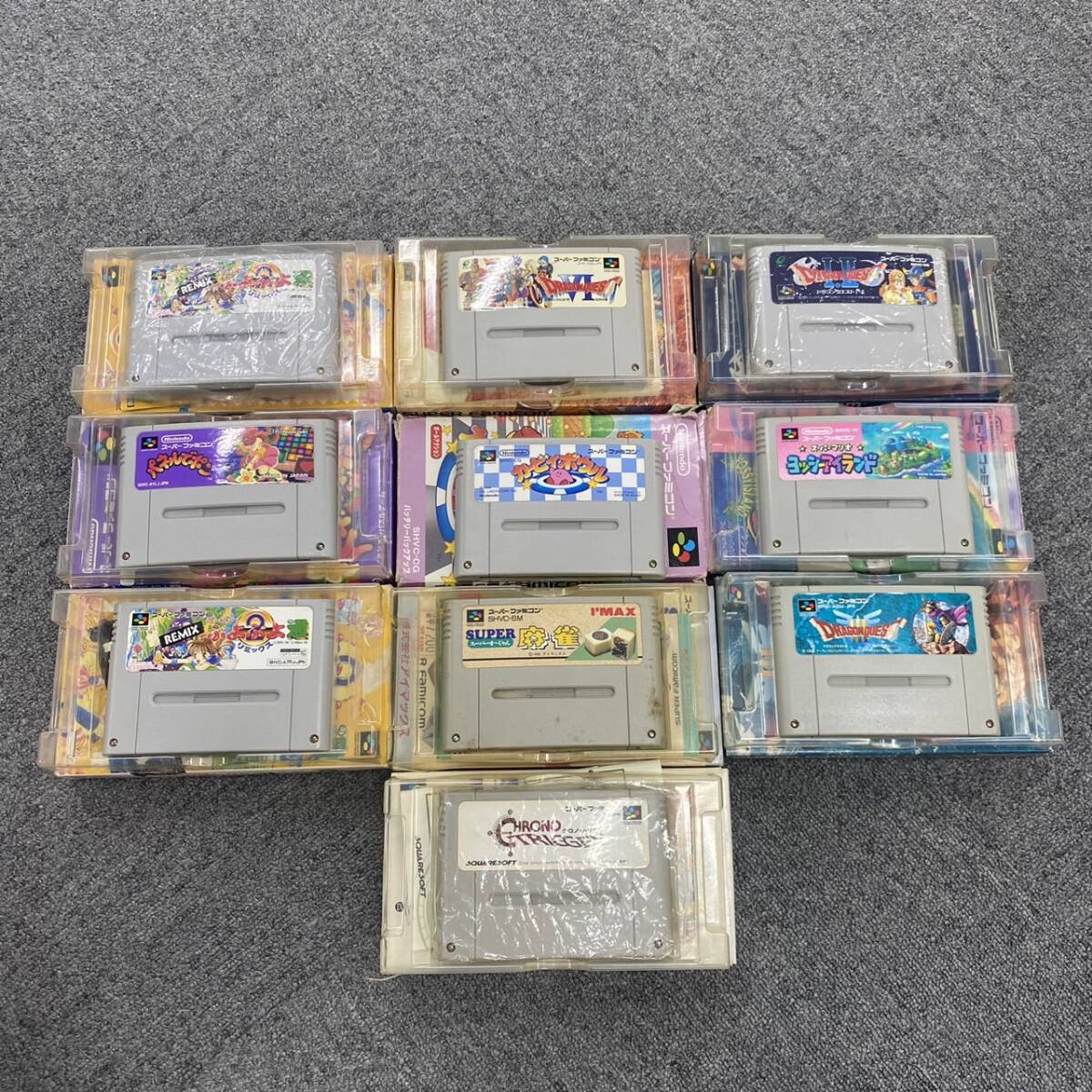 M263-5555 # Nintendo nintendo Super Famicom game soft Space in beige da- Hanabuta super Mario collection .... attention .!