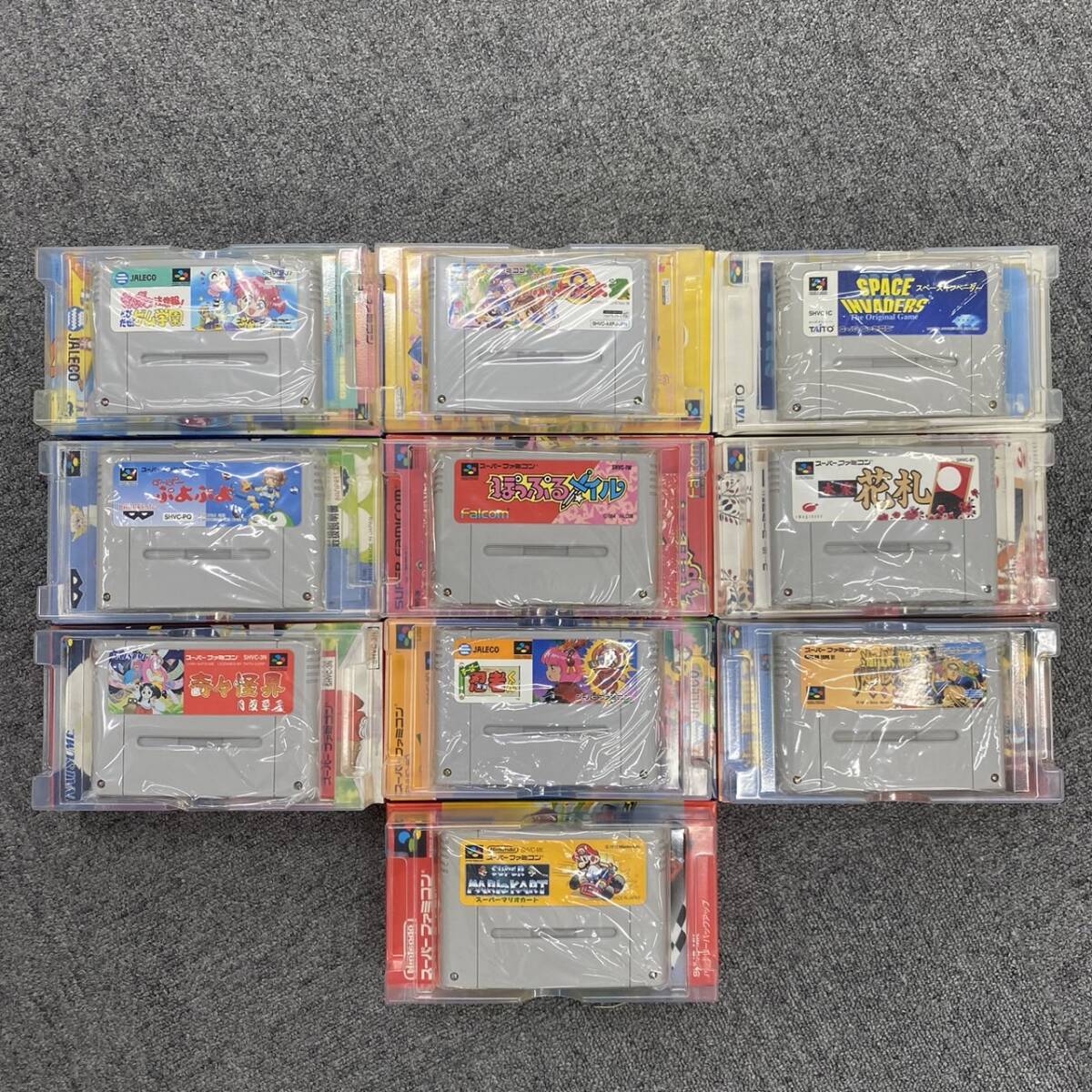 M263-5555 # Nintendo nintendo Super Famicom game soft Space in beige da- Hanabuta super Mario collection .... attention .!