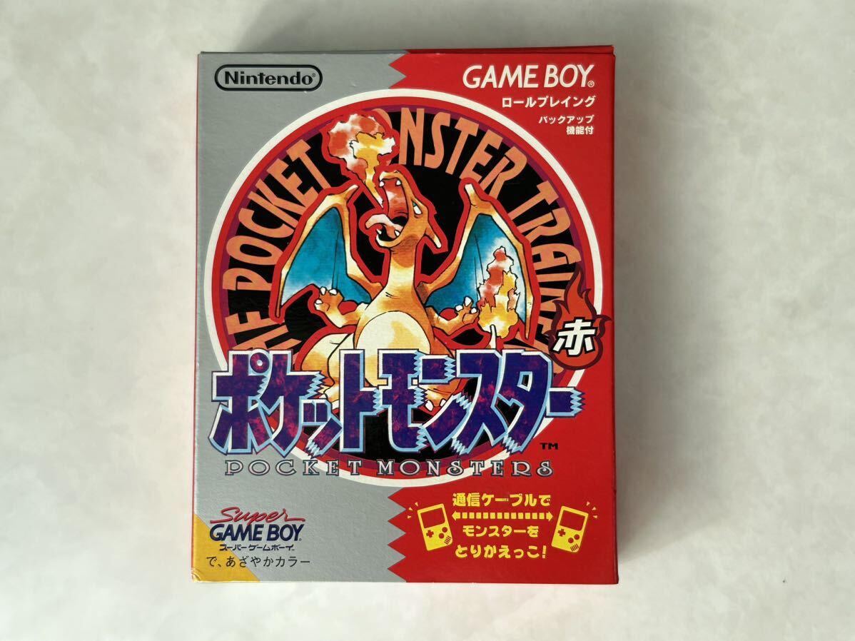 任天堂 ポケットモンスター 赤 箱のみ 箱だけ ゲームボーイ Nintendo pocket monster ポケモン レッド RED_画像1