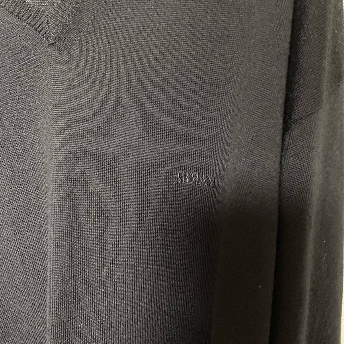 ARMANI アルマーニ 100% VIRGIN WOOL オーバーサイズニット_画像5