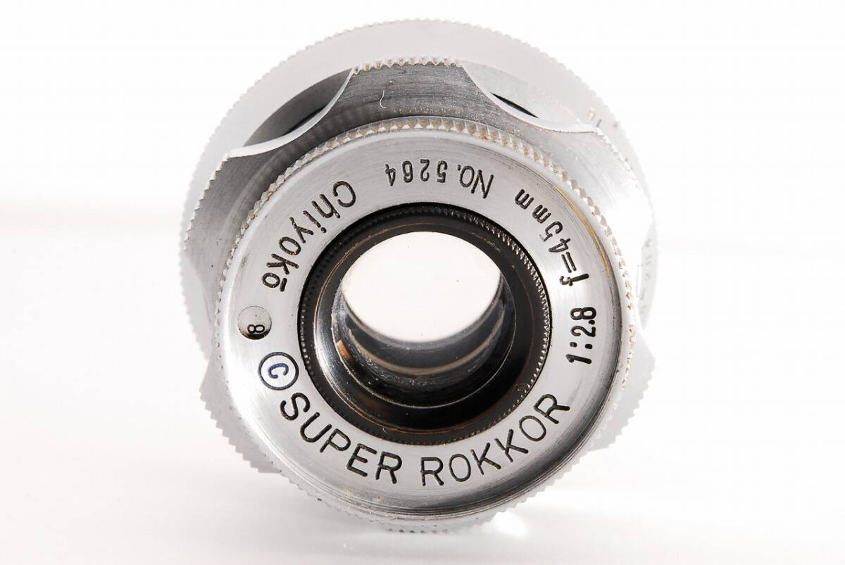 ★実写テスト済み★ Chiyoko SUPER ROKKOR 45mm F2.8 Lマウント L39 フード 千代田光学 スーパー ロッコール 45/2.8 Leica ライカ 4.5 28_画像5