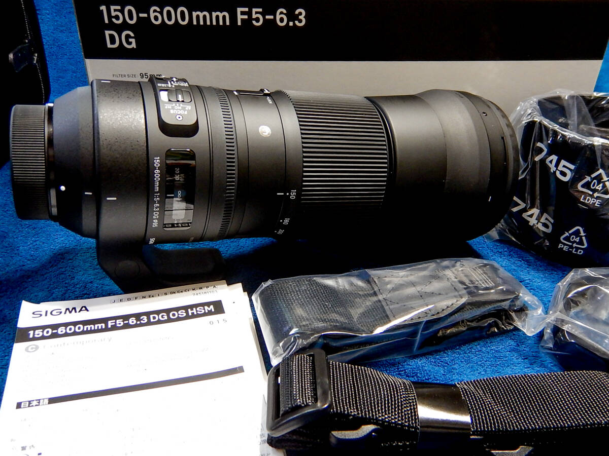 Nikon ニコン 新品同様 SIGMA 150-600mm F5-6.3 DG OS HSM 新品開封ほぼ未使用品 の画像1