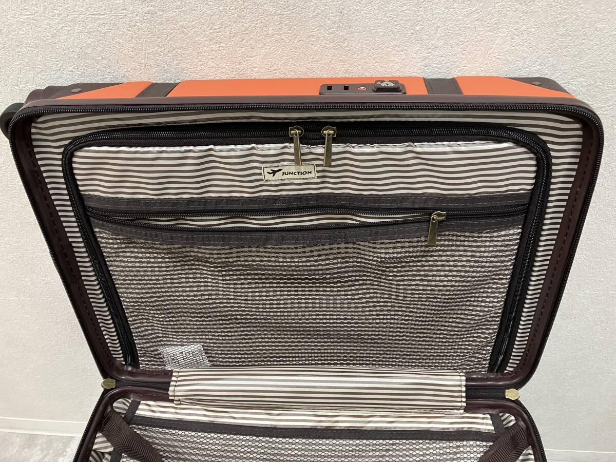 #21379 スーツケース ハード キャリーバッグ オレンジ 【TSA ロック付き】※縦約45㎝×横約32㎝×奥行き20㎝_画像6