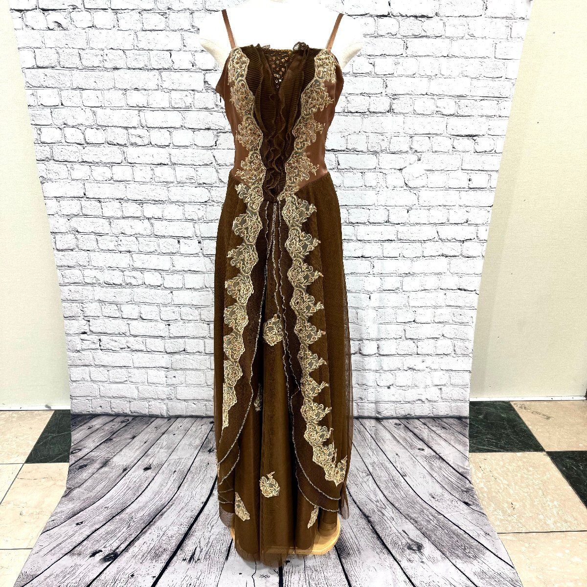 Sil-hou-ette tea Brown color dress party dress dress . costume wedding wedding ... costume Mai pcs departure table cosplay embroidery 