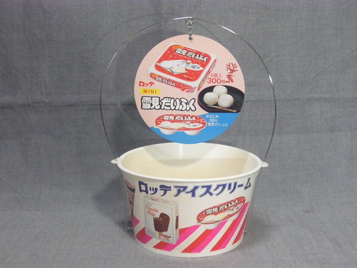  that time thing Lotte ice cream snow see .... Italy -no shop front for display spoon case / signboard Glyco snow seal Showa Retro 