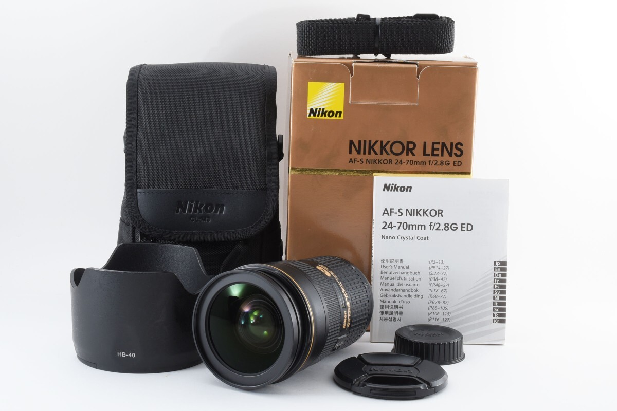 Nikon AF-S Nikkor 24-70mm F/2.8 G N ニコンFマウント用 交換レンズ 元箱付き_画像1