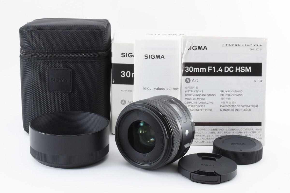 Sigma DC 30mm F/1.4 Art HSM Nikon ニコンFマウント用 交換レンズ 元箱付き_画像1