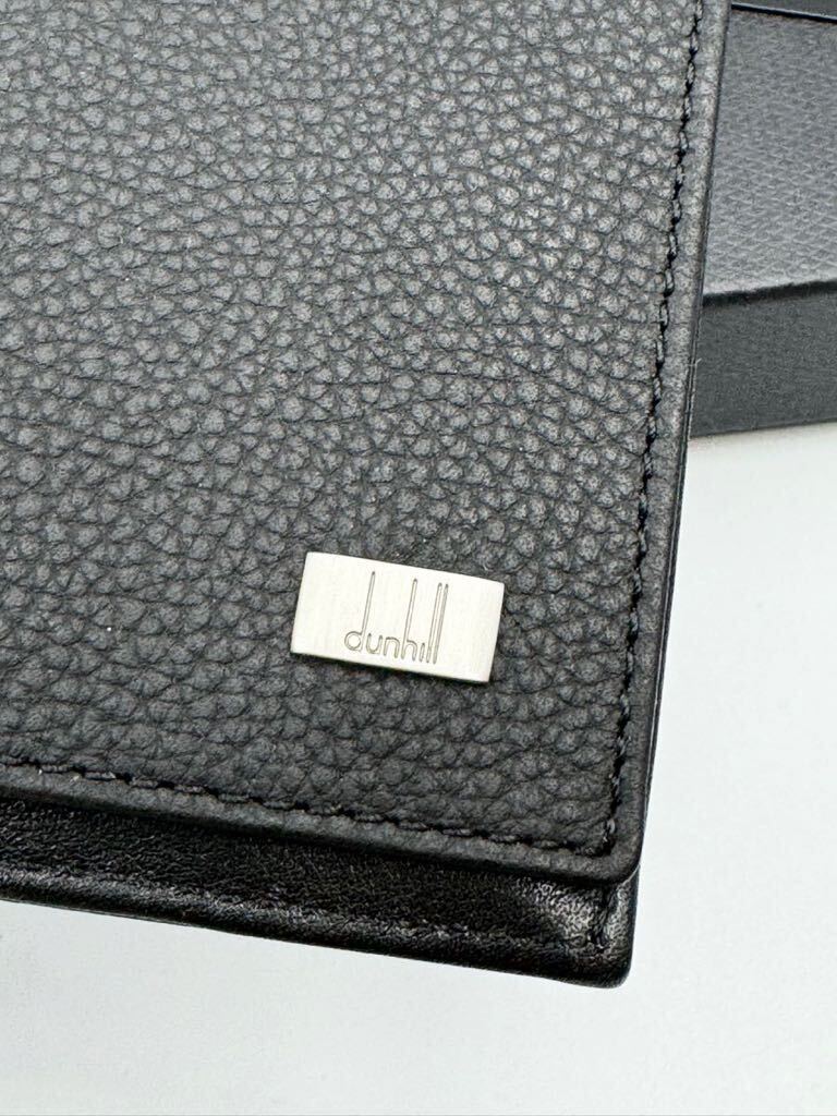 未使用品　ダンヒル　長財布　ブラック　レザー　小銭入れ付き　メンズ　二つ折り財布　カードケース　コインケース_画像2