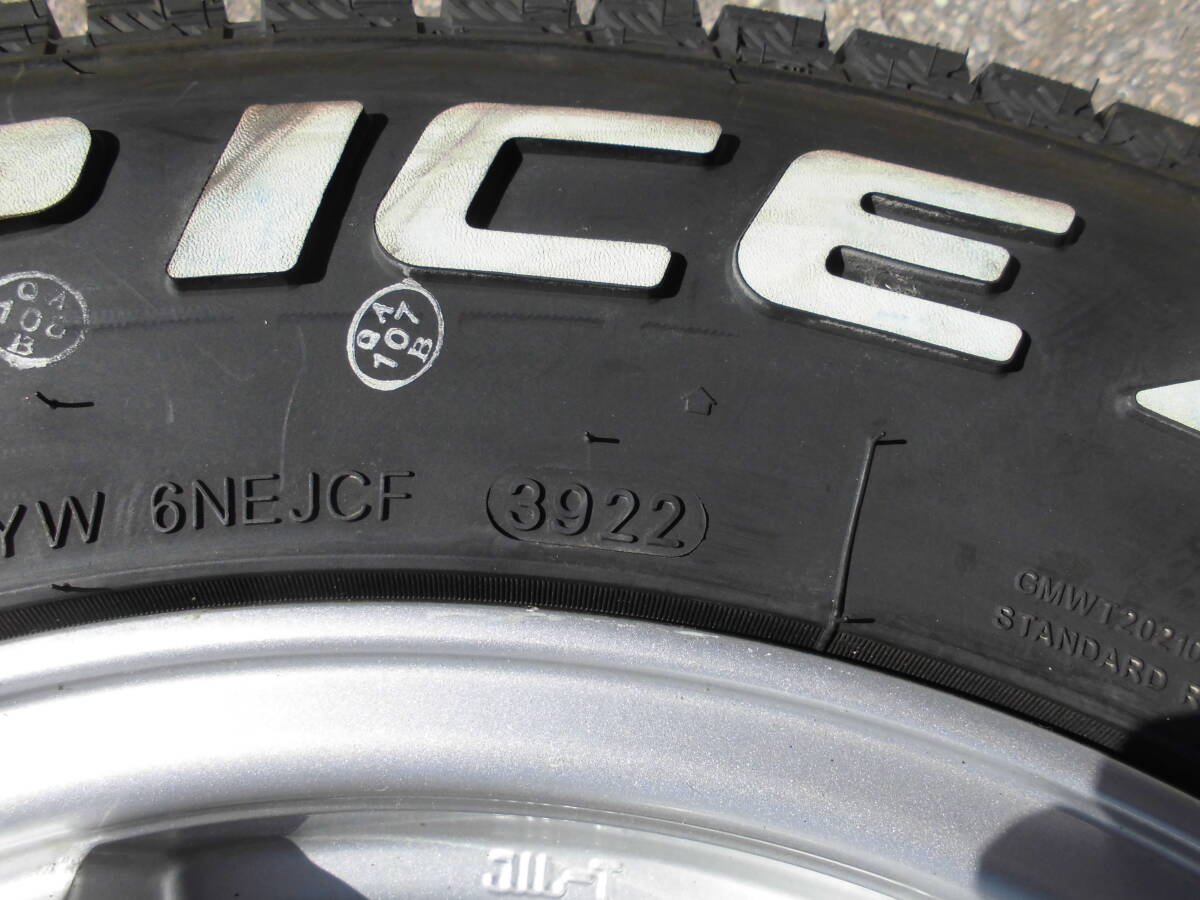 売切り☆即決有☆美品☆ジムニー用 16インチ☆5.5J+22 PCD139.7 5H☆GRIP MAX GRIP ICE SUV 185/85R16C 105/103N 2022年☆スタッドレスSET_画像10