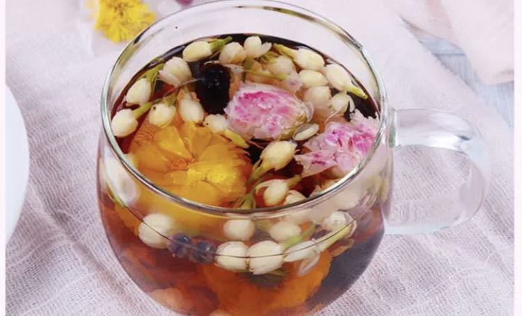  rose jasmine tea health medicine serving tray tea herb tea traditional Chinese medicine tea flower tea beauty tea Chinese tea 