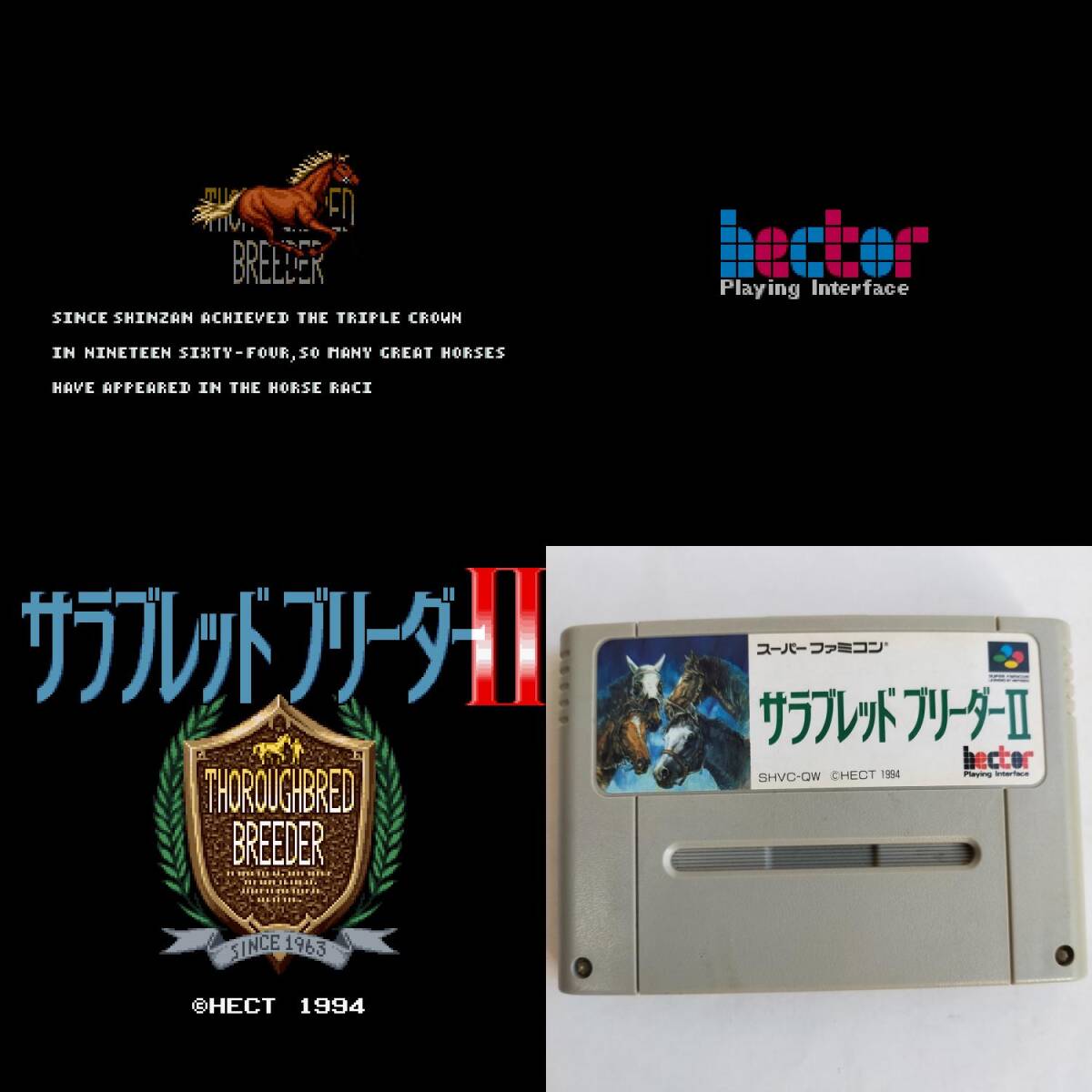 サラブレッドブリーダー 2 スーパーファミコン 動作確認済・端子清掃済[SFC6032_2307096]_画像1