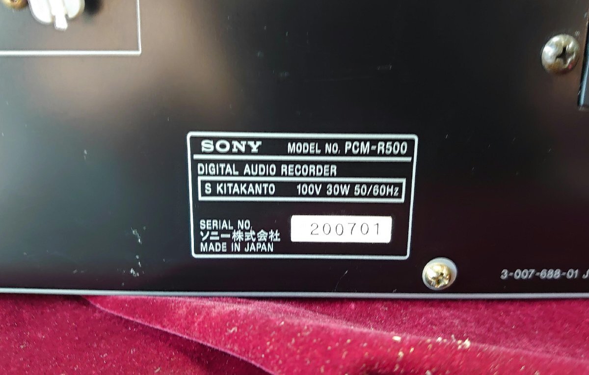 A&P SONY PCM-R500 DAT deck ]( present condition .) postage payment on delivery 