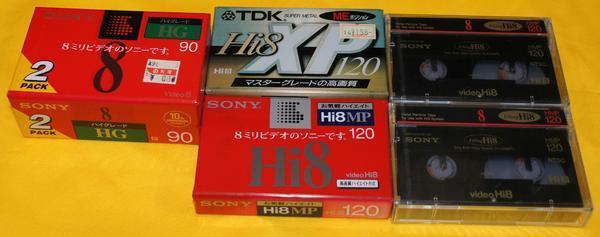 A&P SONY other ::HI8; image tape ;;6ps.@; new goods unused )( free shipping )