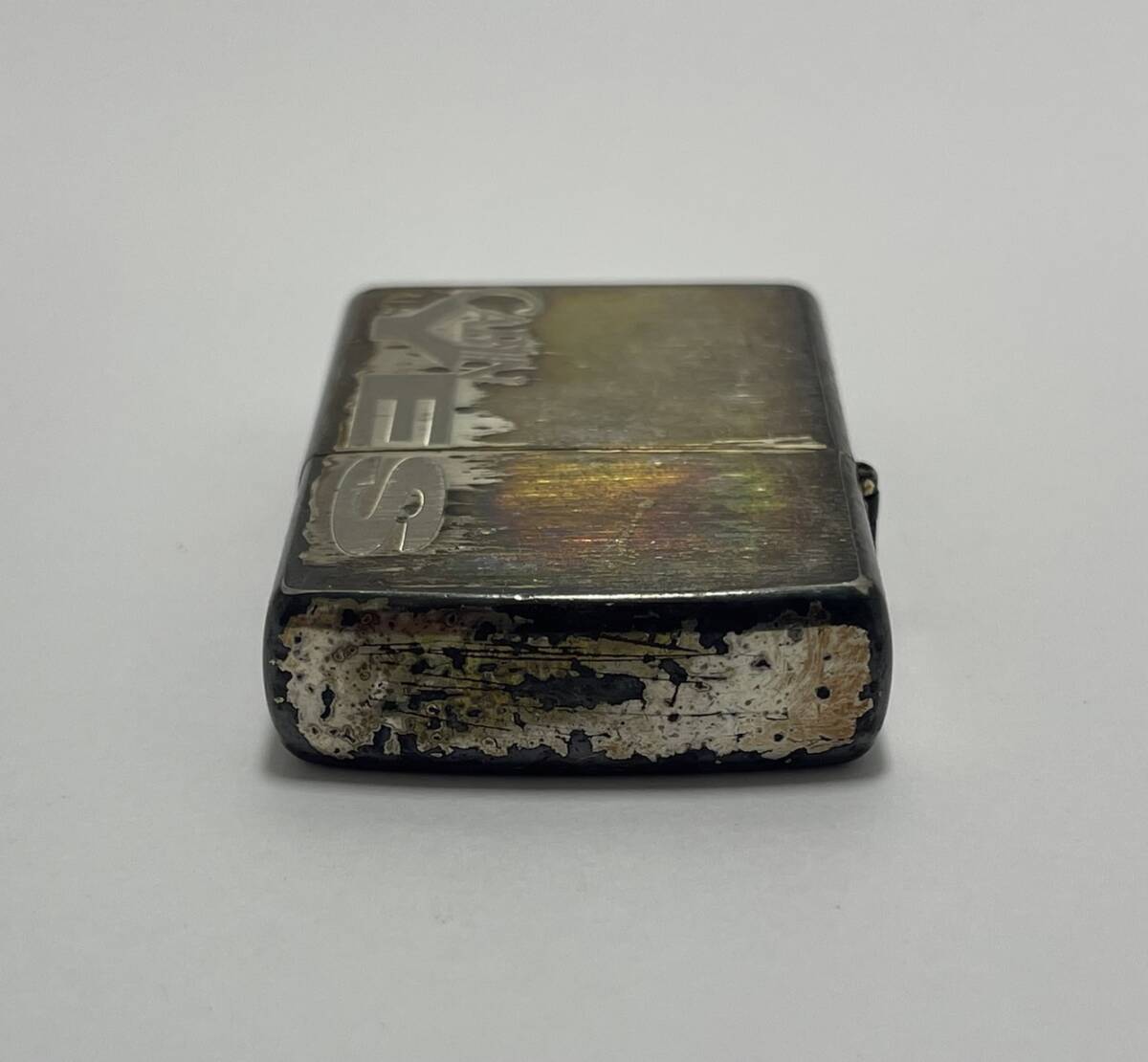 【UD41MY】中古 ZIPPO CABIN YES/ジッポ キャビン イエス ライター 97年製造 喫煙具 喫煙グッズ ※着火未確認 ※火花×の画像6