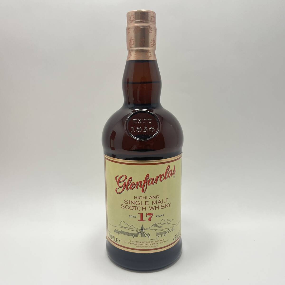 【UD69ST】未開栓 Glenfarclas グレンファークラス 17年 ハイランド シングルモルト スコッチウイスキー 700ml/43% 古酒 洋酒 お酒の画像2
