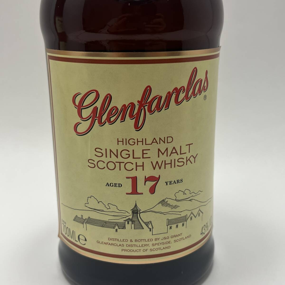 【UD69ST】未開栓 Glenfarclas グレンファークラス 17年 ハイランド シングルモルト スコッチウイスキー 700ml/43% 古酒 洋酒 お酒の画像5
