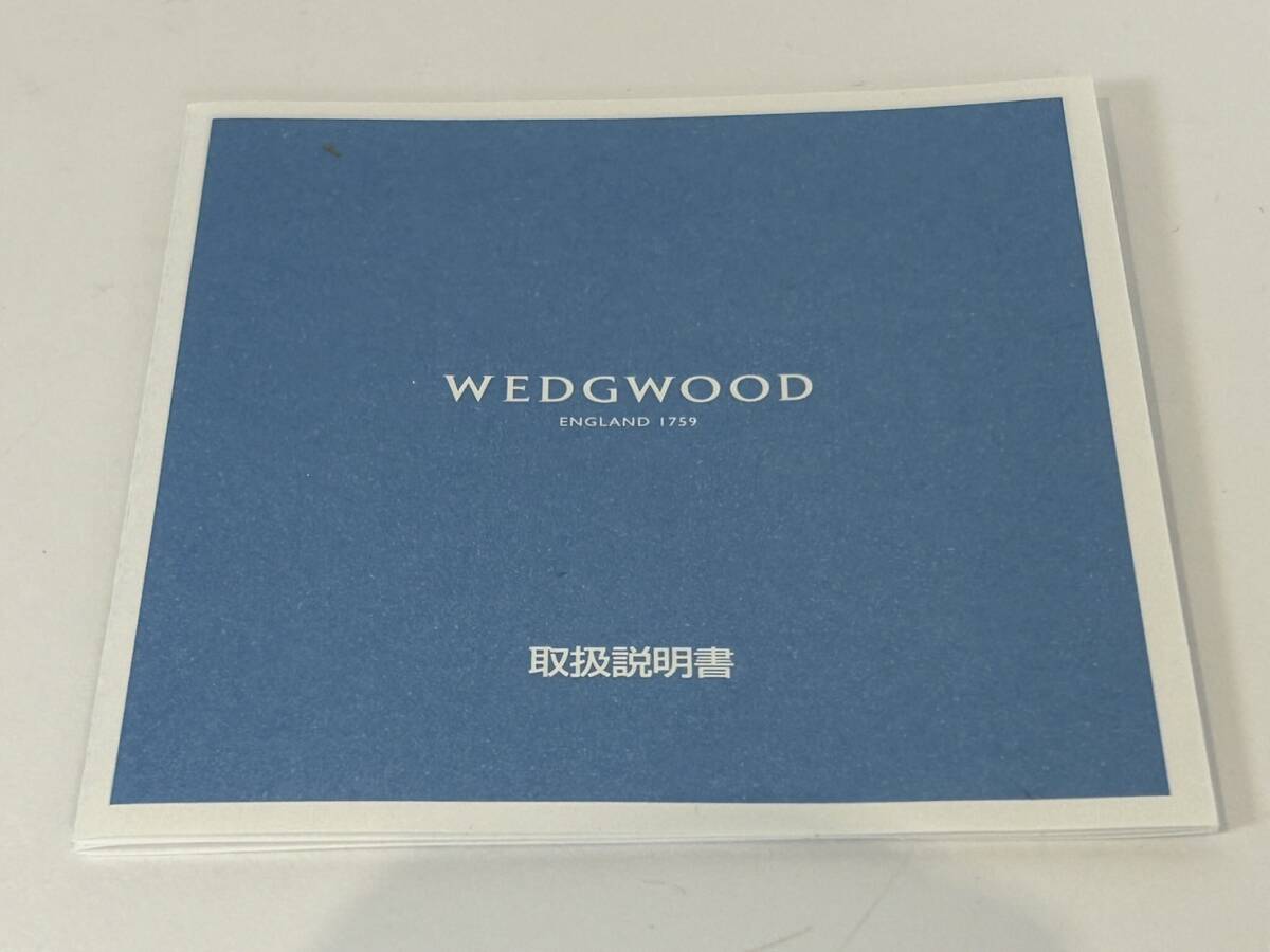 【OFS790YS】WEDGWOOD ウェッジウッド フェスティビティ プレート ブルー＆ホワイト 直径約21cm ペア 2枚セット 保管品の画像9