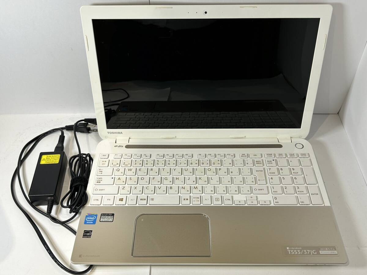 【OFS268YS】TOSHIBA 東芝 ノートパソコン Dynabook T553/37JG PT55337JBMG 中古品 通電確認済 動作未確認_画像1