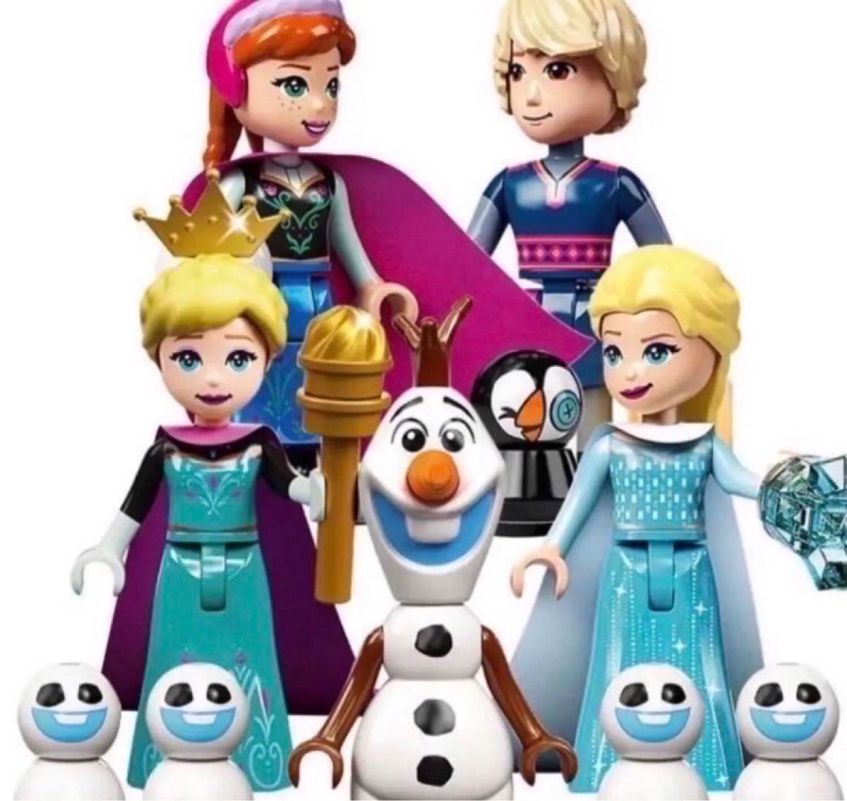 レゴ互換　アナ雪　アナと雪の女王　プリンセス　ミニフィグ 10個セット