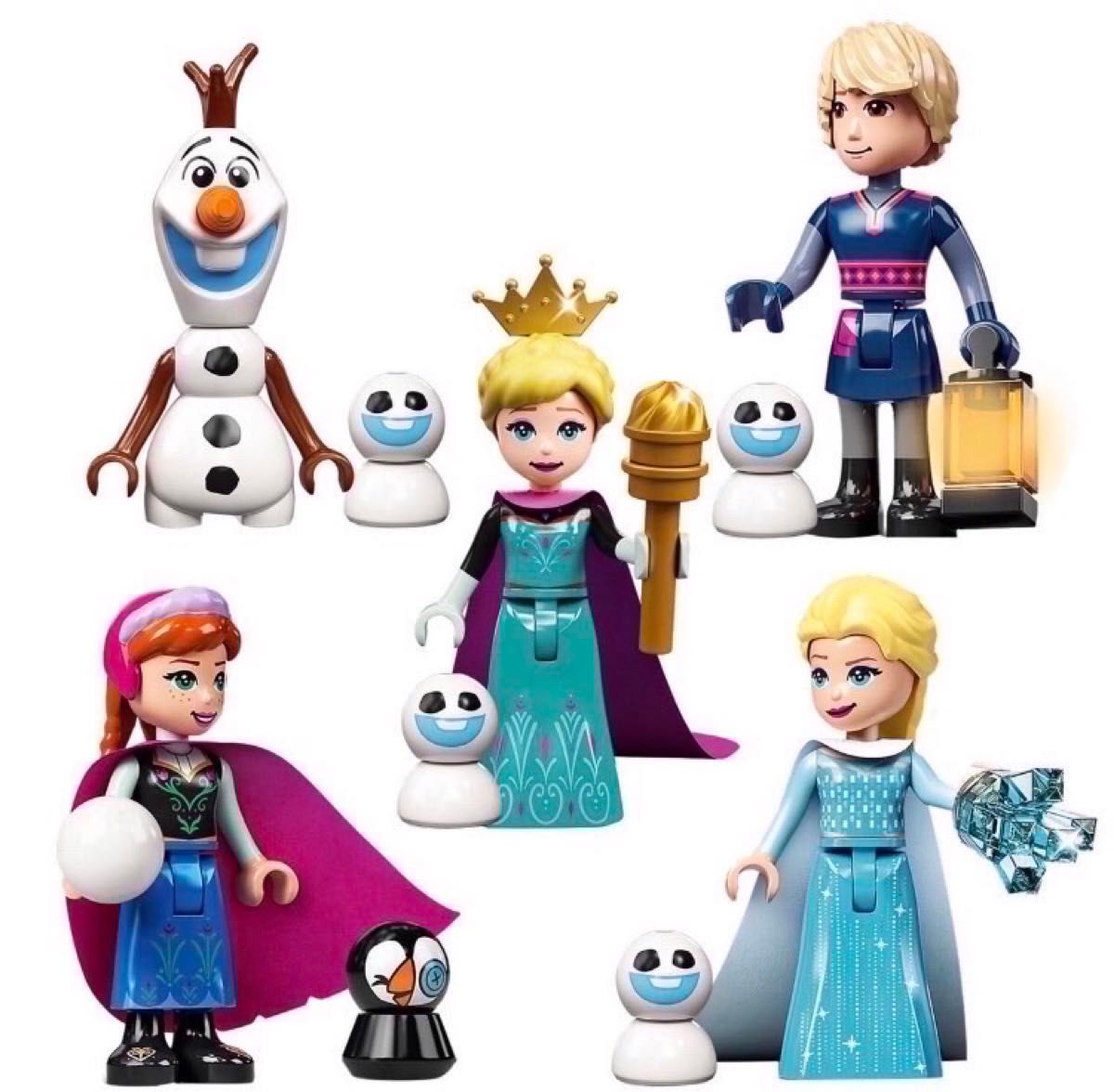 レゴ互換　アナ雪　アナと雪の女王　プリンセス　ミニフィグ 10個セット