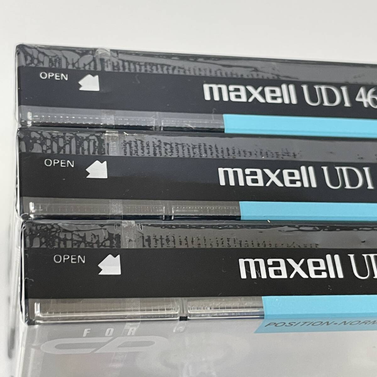 ■未使用 未開封 maxell UDI 46分 ノーマル 3本セット カセットテープ 日立マクセル■133_画像5