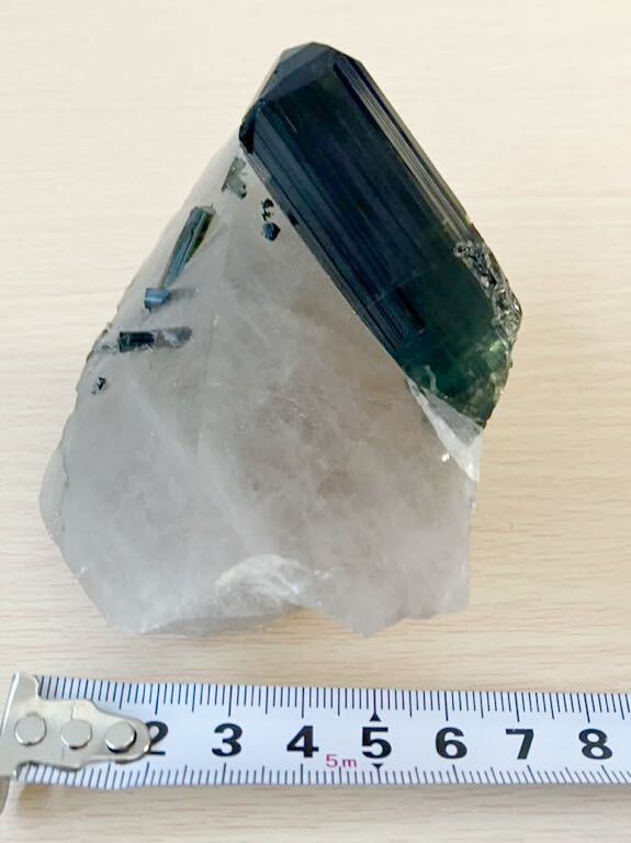 鉱石　グリーントルマリン　水晶　共生　天然石 NSSD39 310.6g_画像4