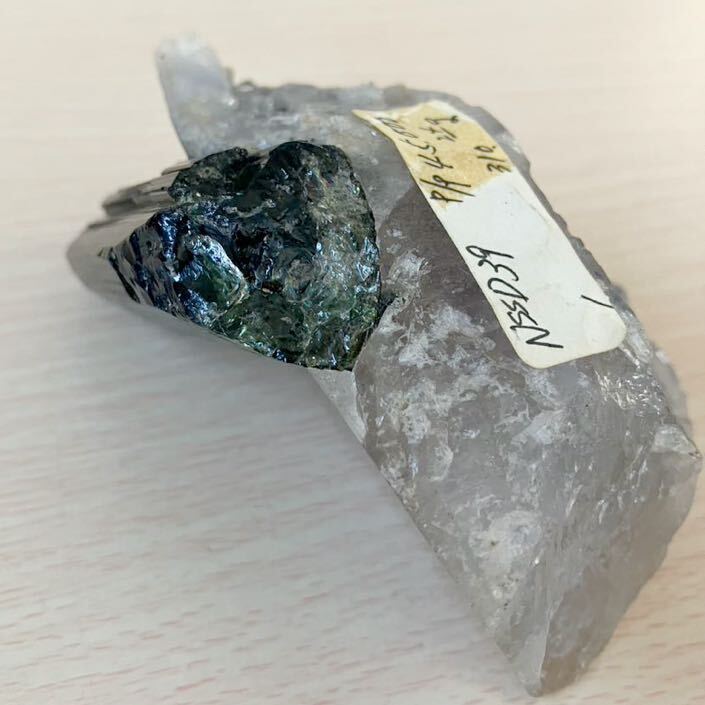鉱石　グリーントルマリン　水晶　共生　天然石 NSSD39 310.6g_画像7