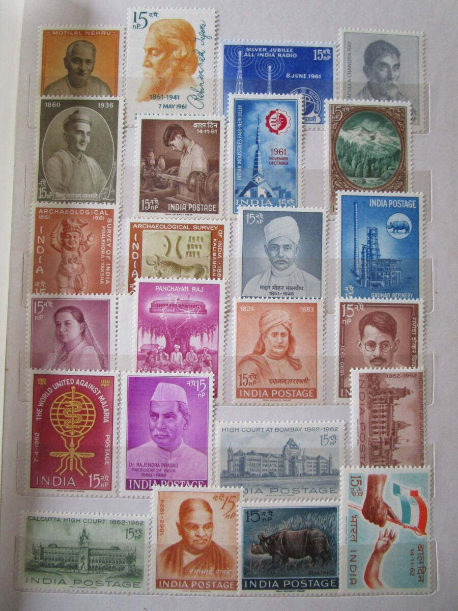 ★インドの切手　未使用　約360枚★_画像7