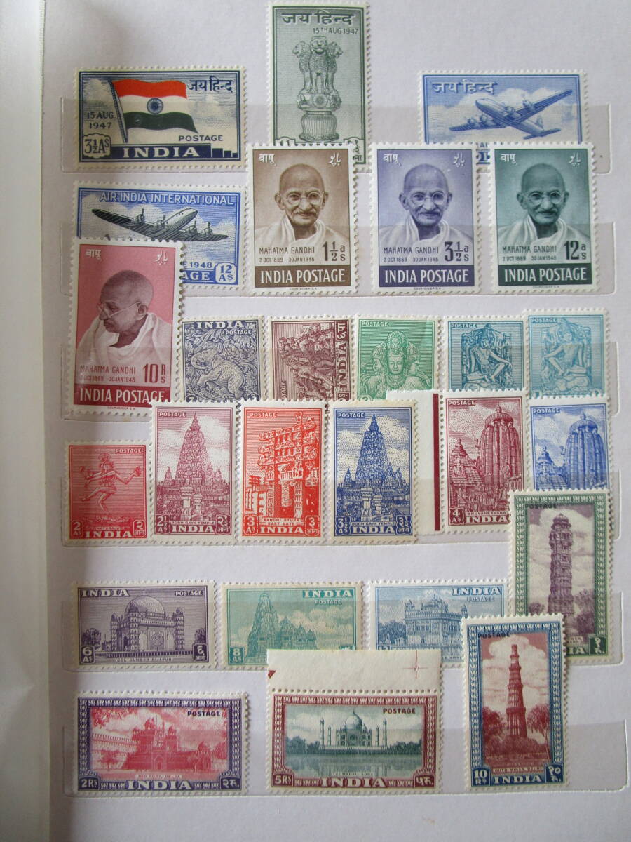 ★インドの切手　未使用　約360枚★_説明欄にも入っている切手の画像があります