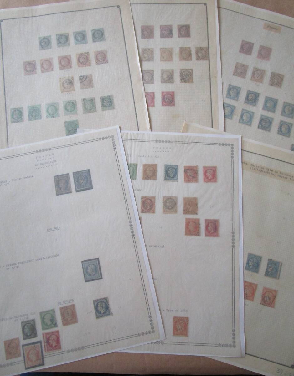 ★フランスの古い切手　使用済み92枚　1850年頃～★_画像1